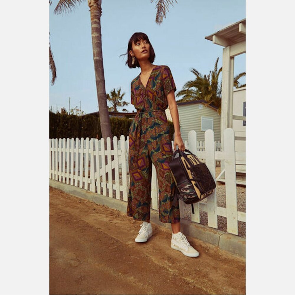 Desigual Mitilene African Print Jumpsuit